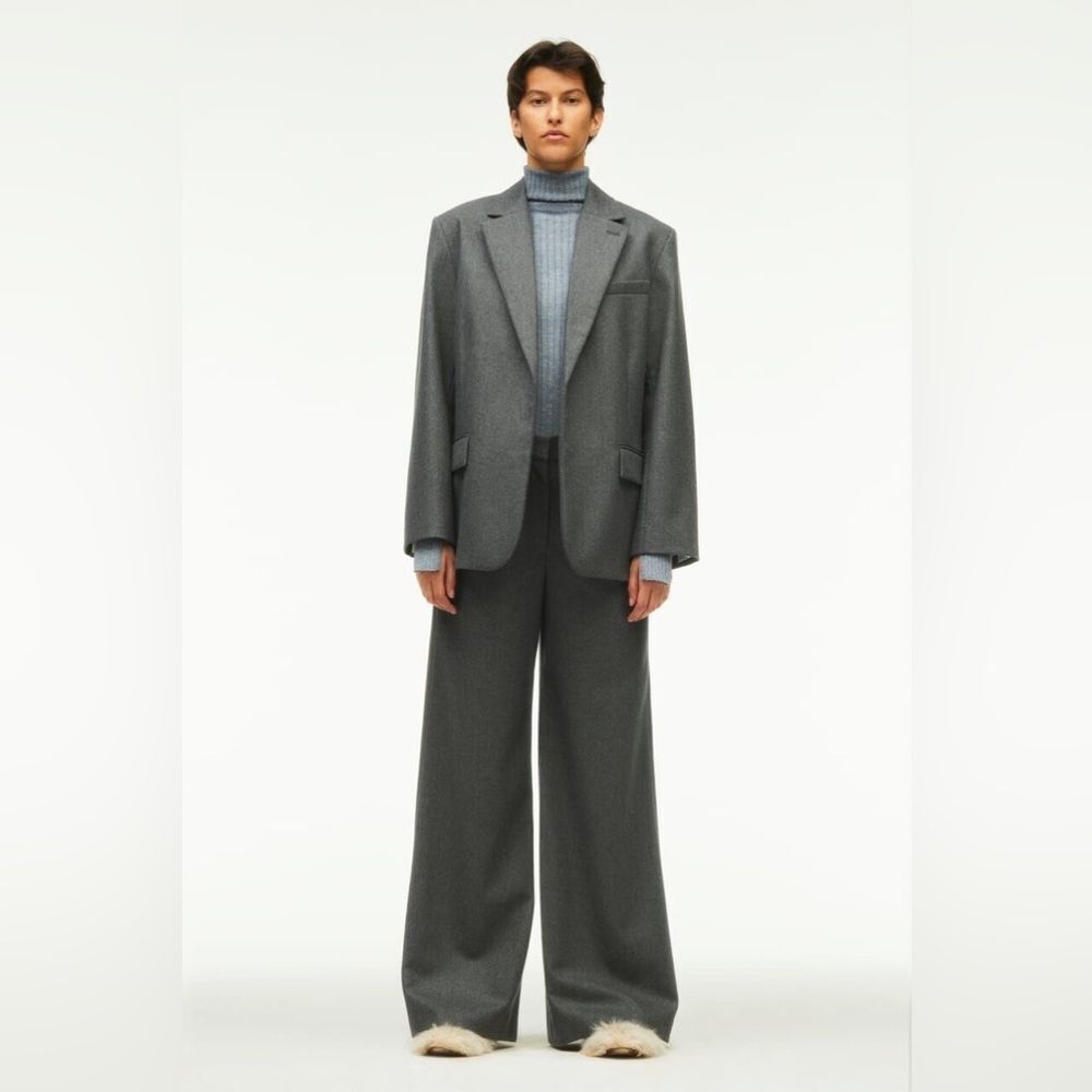 NWT Zara Limited Edition Wool Blazer in Dark Grey